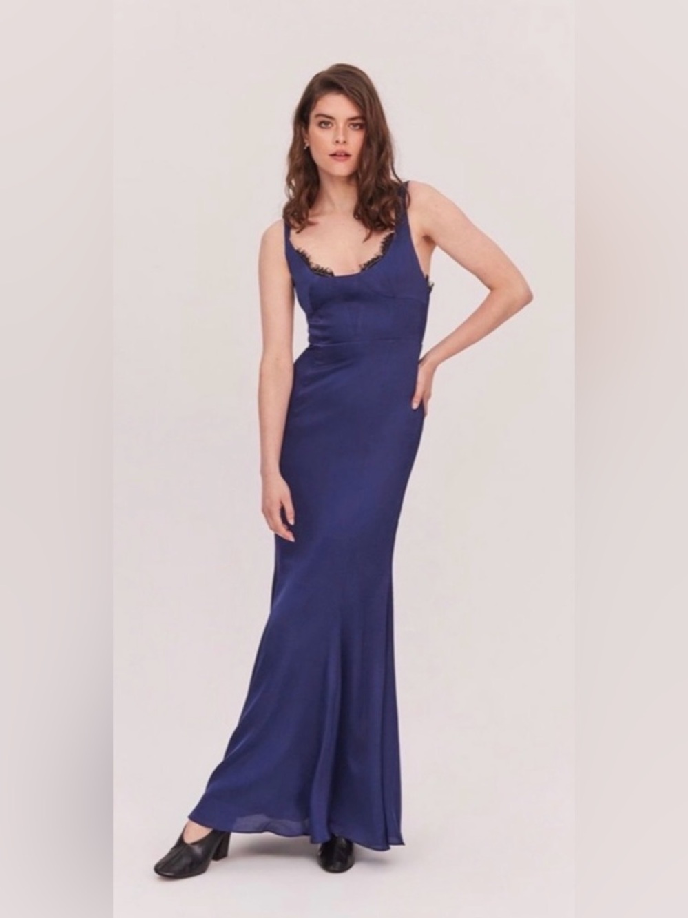 Fame and Partners Ara Dress Maxi Navy 6